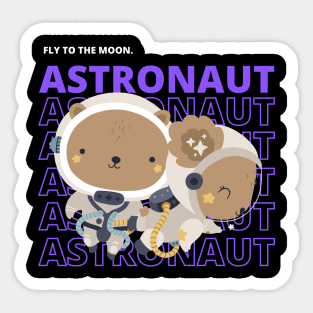 Bear Astronaut Sticker